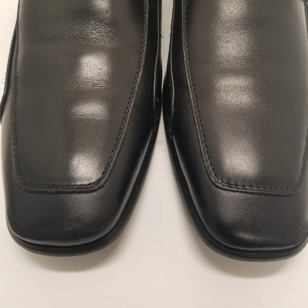 Perry Ellis Portfolio Matthew 07714A Mens Size 10.5 Black Leather Slip On